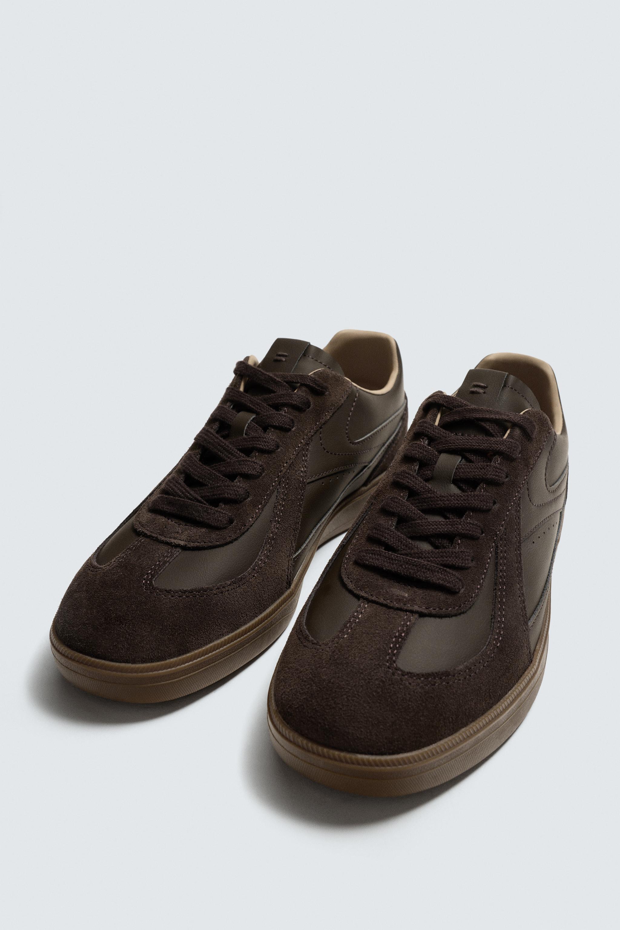 CONTRAST SOLE SNEAKERS